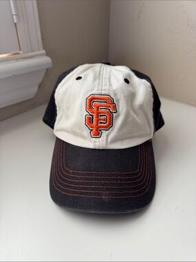 San Francisco Giants Two-Tone Baseball Cap - Black & White